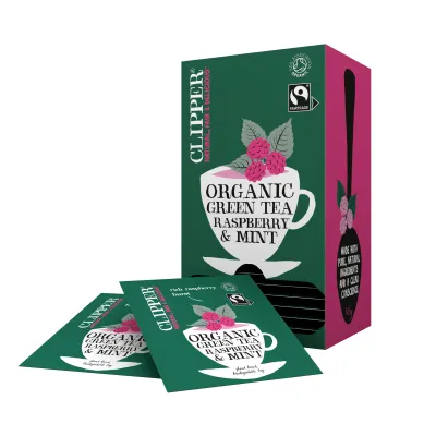 Clipper Green Tea Raspberry Mint BIO (6x 25 stuks)