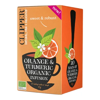 Clipper Orange Turmeric BIO (4x 20 stuks)