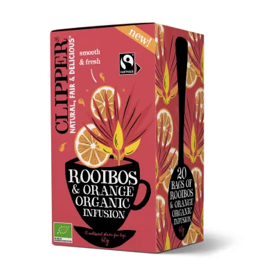 Clipper Rooibos & Orange BIO (4x 20 stuks)