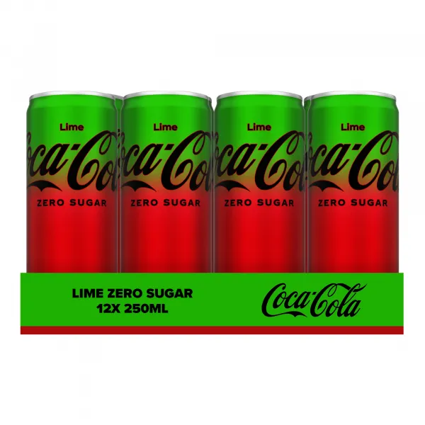 Coca Cola Zero Sugar Lime blik (12x 250 ml)