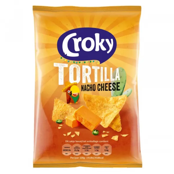 Croky Tortilla Nacho Cheese (20x 40gr) - Afbeelding 2