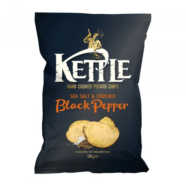 Kettle Chips Black Pepper (10x 130gr)