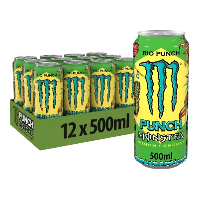 Monster Juiced Rio Punch blik (12x 0.5 liter)