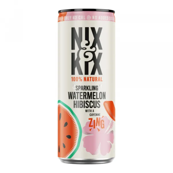 Nix & Kix Watermelon Hibiscus blik (24x 250ml)
