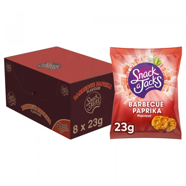 Snack a Jacks Barbecue Paprika (8x 23gr)