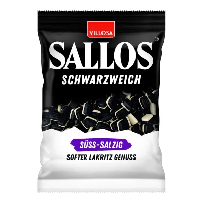 Villosa Sallos Schwarzweich Süß-Salzig (20x 200gr)