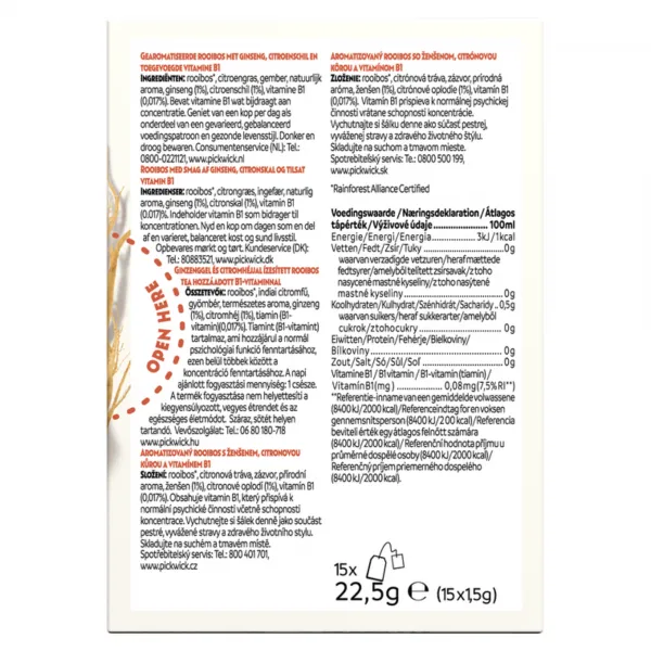 Pickwick Super Blends Focus 1,5gr (4x 15 stuks)