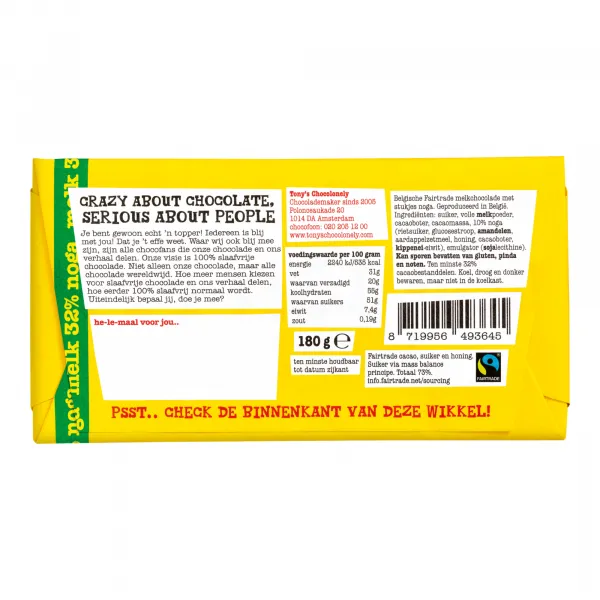 Tony’s Chocolonely Blij Met Jou reep (15x 180gr)