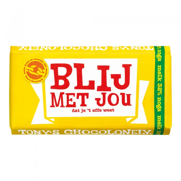 Tony’s Chocolonely Blij Met Jou reep (15x 180gr)