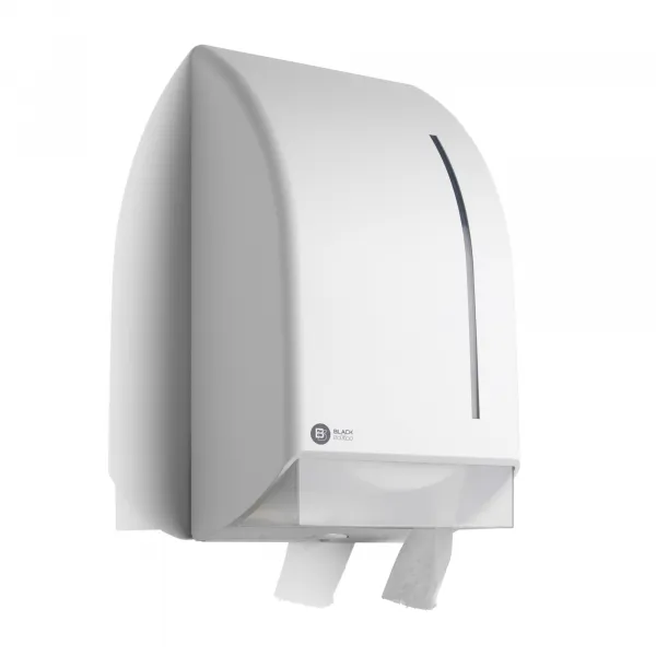 BlackSatino Jumbo Toiletroldispenser wit