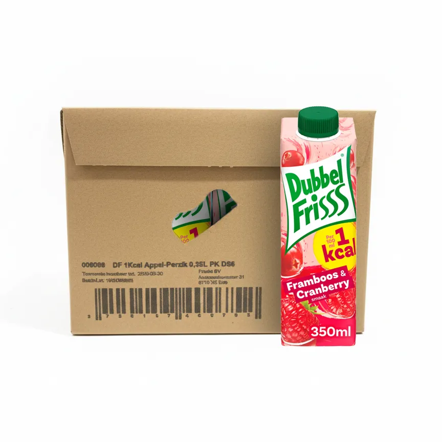 DubbelFrisss 1Kcal Framboos Cranberry (8x 350ml)