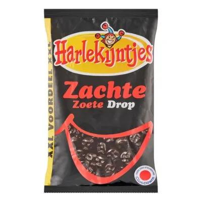 Harlekijntjes zachte zoete drop zak (6x 1kg)