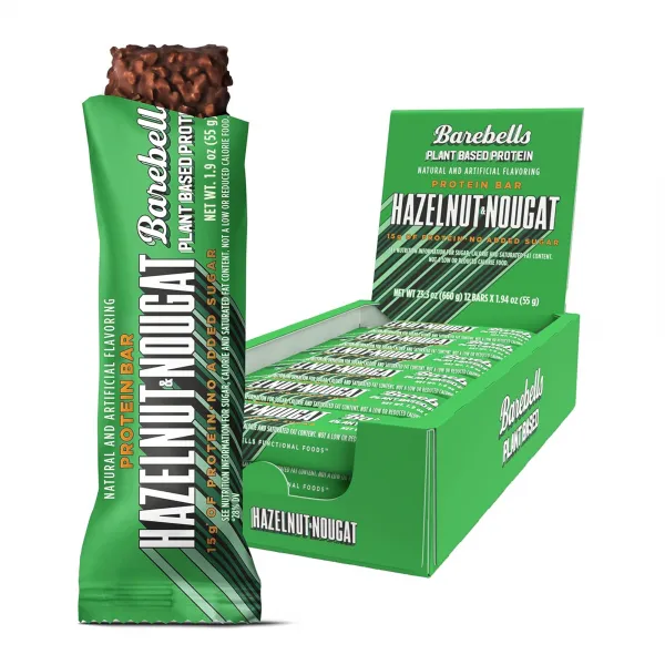 Barebells Protein Bar Hazelnut & Nougat Vegan (12x 55g)