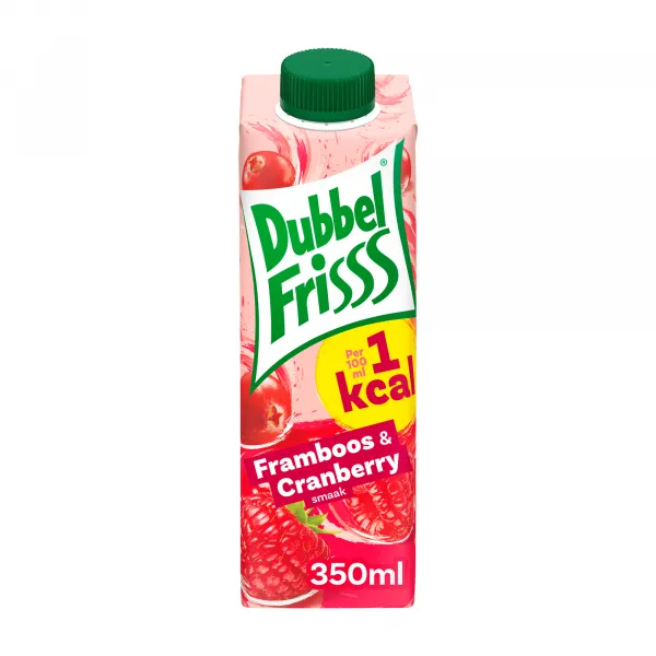 DubbelFrisss 1Kcal Framboos Cranberry (8x 350ml)