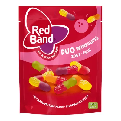 Red Band Duo Winegum Zoet Fris zak (10x 215g)