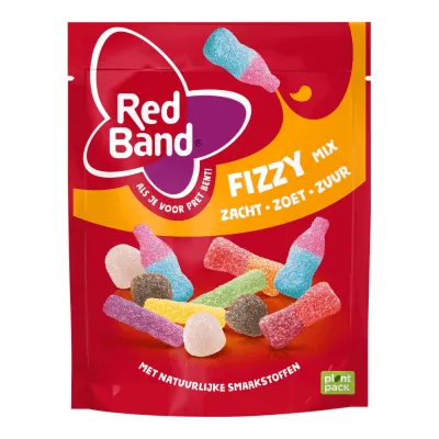 Red Band Snoepmix Fizzy zak (10x 215g)
