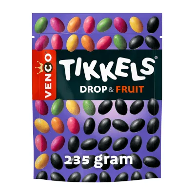 Venco Tikkels Drop&Fruit zak (10x 245g)