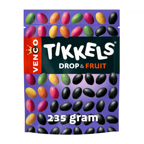 Venco Tikkels Drop&Fruit zak (10x 245g)