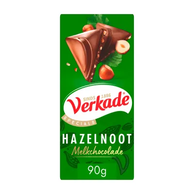 Verkade Reep Hazelnoot Melk (12x 90g)