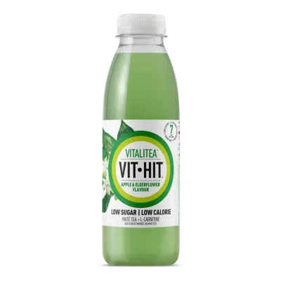 Vit Hit Lean & Green Apple Elderflower PET (12x 50cl)