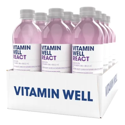 Vitamin Well React PET (12x 500ml).