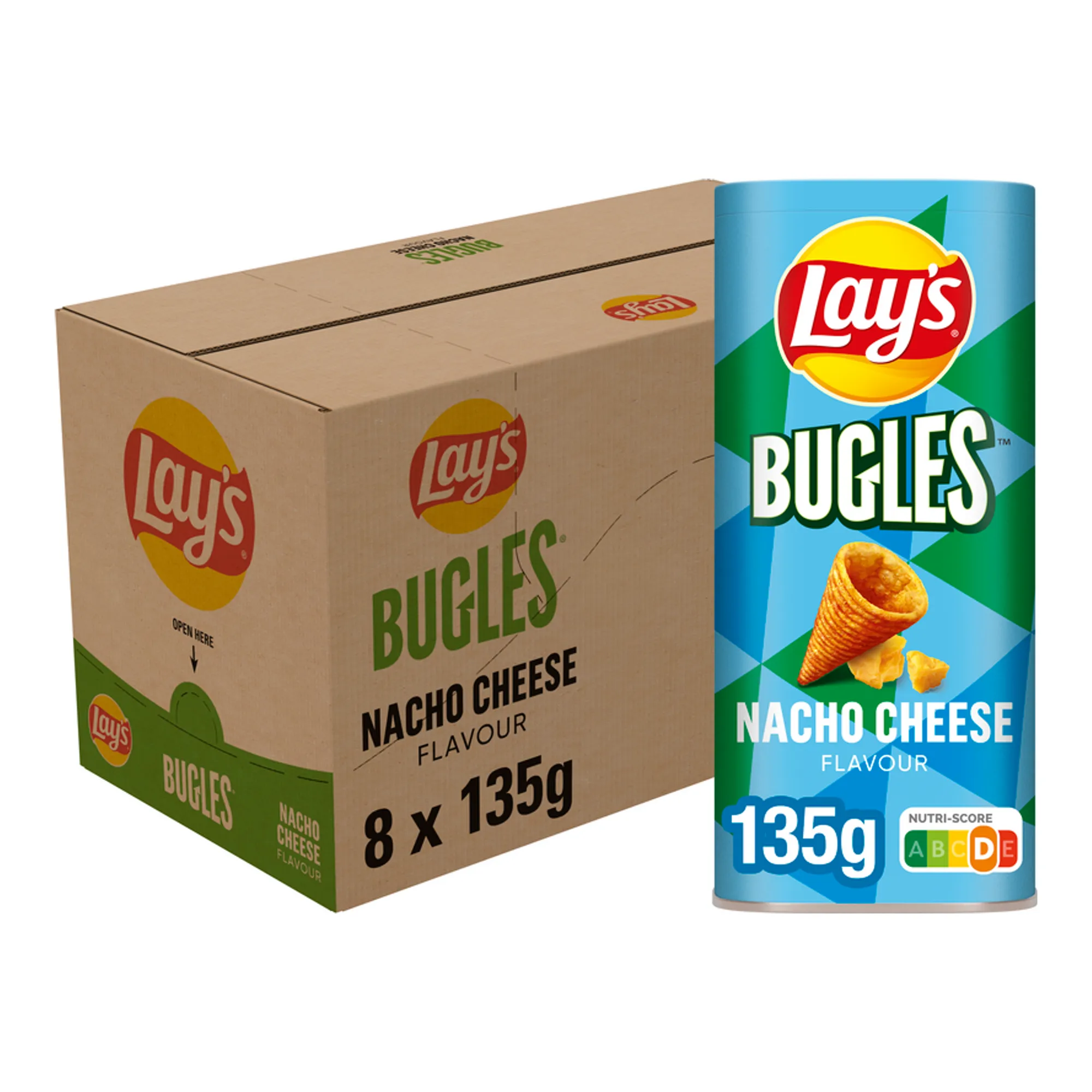 Lay's Bugles Nacho Cheese Bus (8x 135gr)