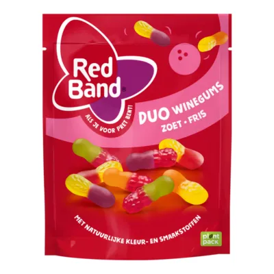 Red Band Duo Winegum Zoet Fris zak (10x 215g)