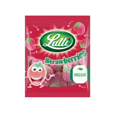 Lutti aardbeien zakje 80 gr