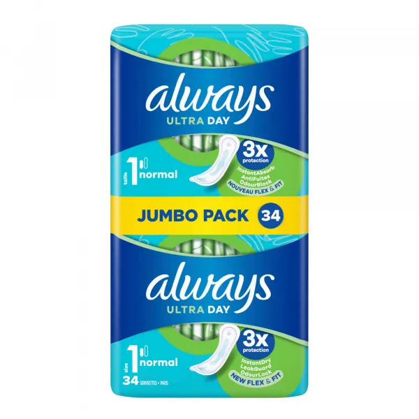 Always Maandverband Ultra Normal (34 stuks)
