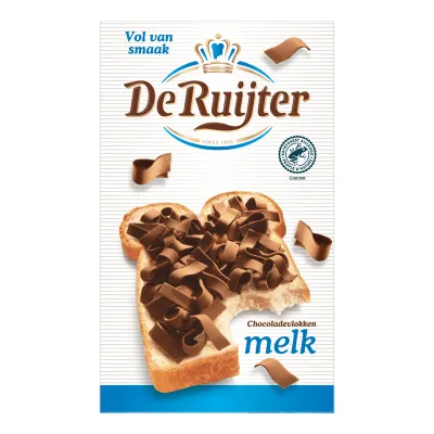 De Ruijter Chocoladevlokken Melk (16x 200g)