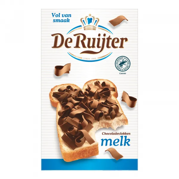 De Ruijter Chocoladevlokken Melk (16x 200g)