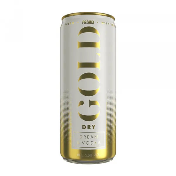 Gold Dry Dream & Vodka blik (24x 250ml)