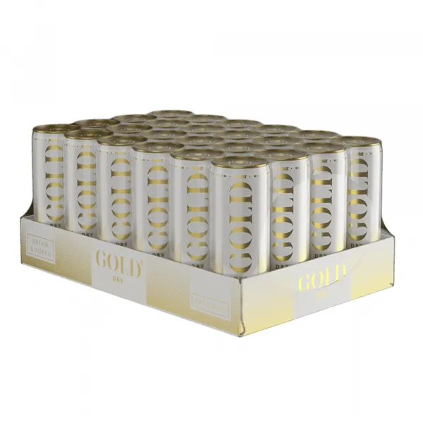 Gold Dry Dream & Vodka blik (24x 250ml)