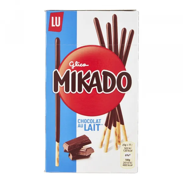Lu Mikado Melkchocolade Sticks (24x 75g) voorkant