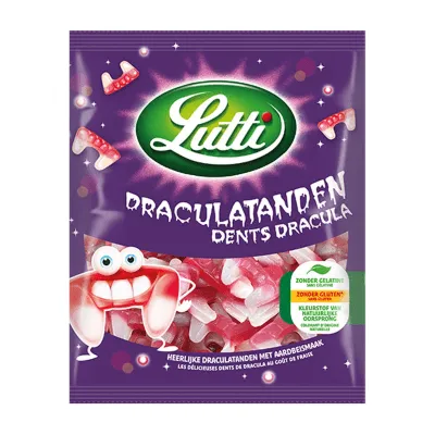 Lutti Draculatanden zakje (12x 80g)