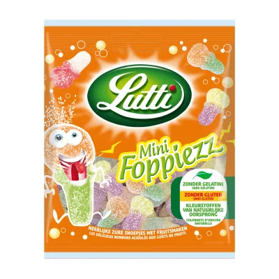 Lutti Mini Foppiezz zakje (12x 80g)