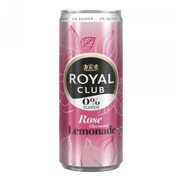 Royal Club Rose Lemonade 0% blik (12x 25cl)