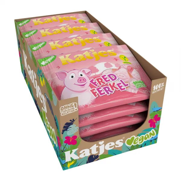 Katjes Fred Ferkel (18x 175g) - Afbeelding 2