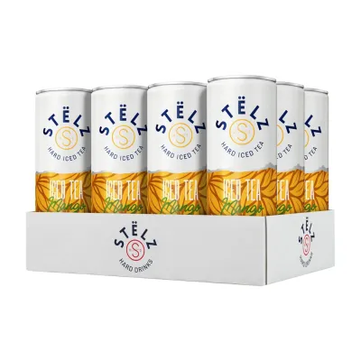 Stelz Hard Iced Tea Mango blik (12x 25cl)