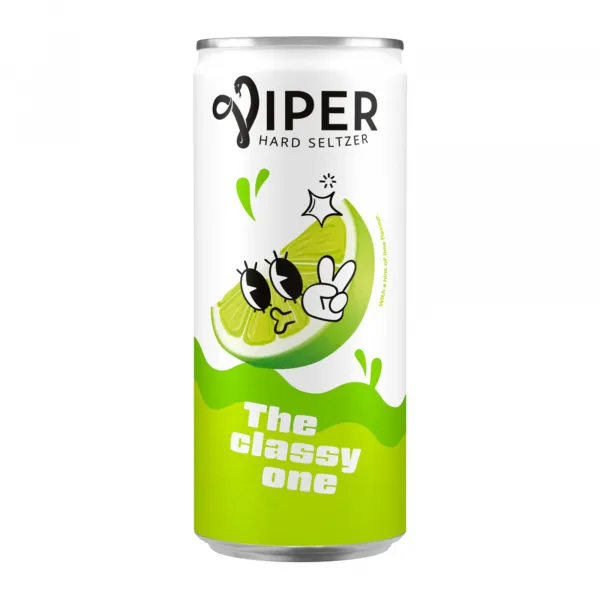 Viper Hard Seltzer Lime blik (12x 25cl) (2)