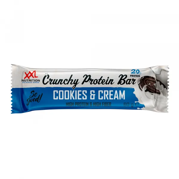 XXL Nutrition Crunchy Protein Bar Cookies & Cream (12x 60g)
