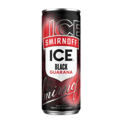 Smirnoff ice black guarana blik 25 cl