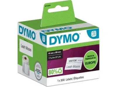 Dymo etiketten LabelWriter ft 89 x 41 mm (300 stuks)
