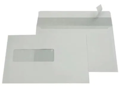 Gallery enveloppen ft 156 x 220 mm, venster links (500 stuks)