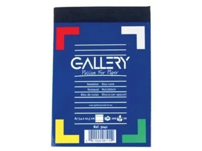 Gallery Notitieblok, ft A7, Gelijnd (100 vel)