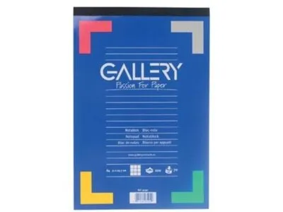 Gallery Schrijfblok, ft A4, Geruit 5mm (100 vel)