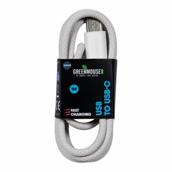 Greenmouse USB-A to USB-C Datakabel Woven (1 meter) - Afbeelding 2