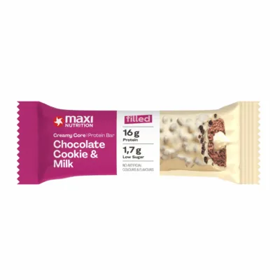 MaxiNutrition Creamy Core Protein Bar Chocolate Cookie & Milk (12x 45g)