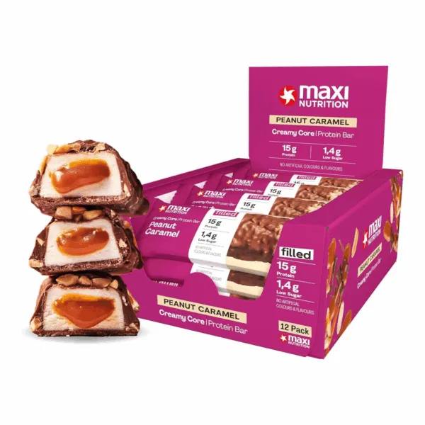 MaxiNutrition Creamy Core Protein Bar Peanut Caramel (12x 45g) - Afbeelding 2
