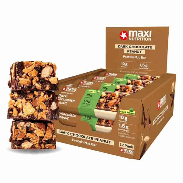 MaxiNutrition Protein Nut Bar Dark Chocolate Peanut (12x 46g)